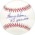 Harry Warner Autographed Official MLB Baseball Milwaukee Brewers Coach "82 Brewers"