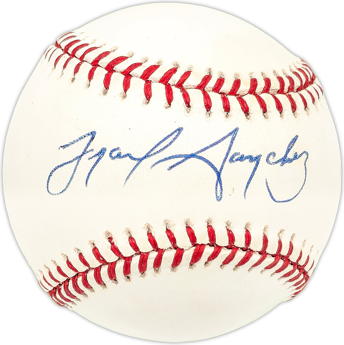 Israel Sanchez Autographed Official AL Baseball Kansas City Royals