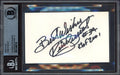 Kirby Puckett Autographed 3x5 Index Card Minnesota Twins Auto Grade Gem Mint 10 "Best Wishes #34 HOF 2001" Beckett BAS #15498739