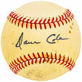 Dave Cole Autographed Official AL Baseball Boston Braves Vintage Signature Beckett BAS QR #BH039023