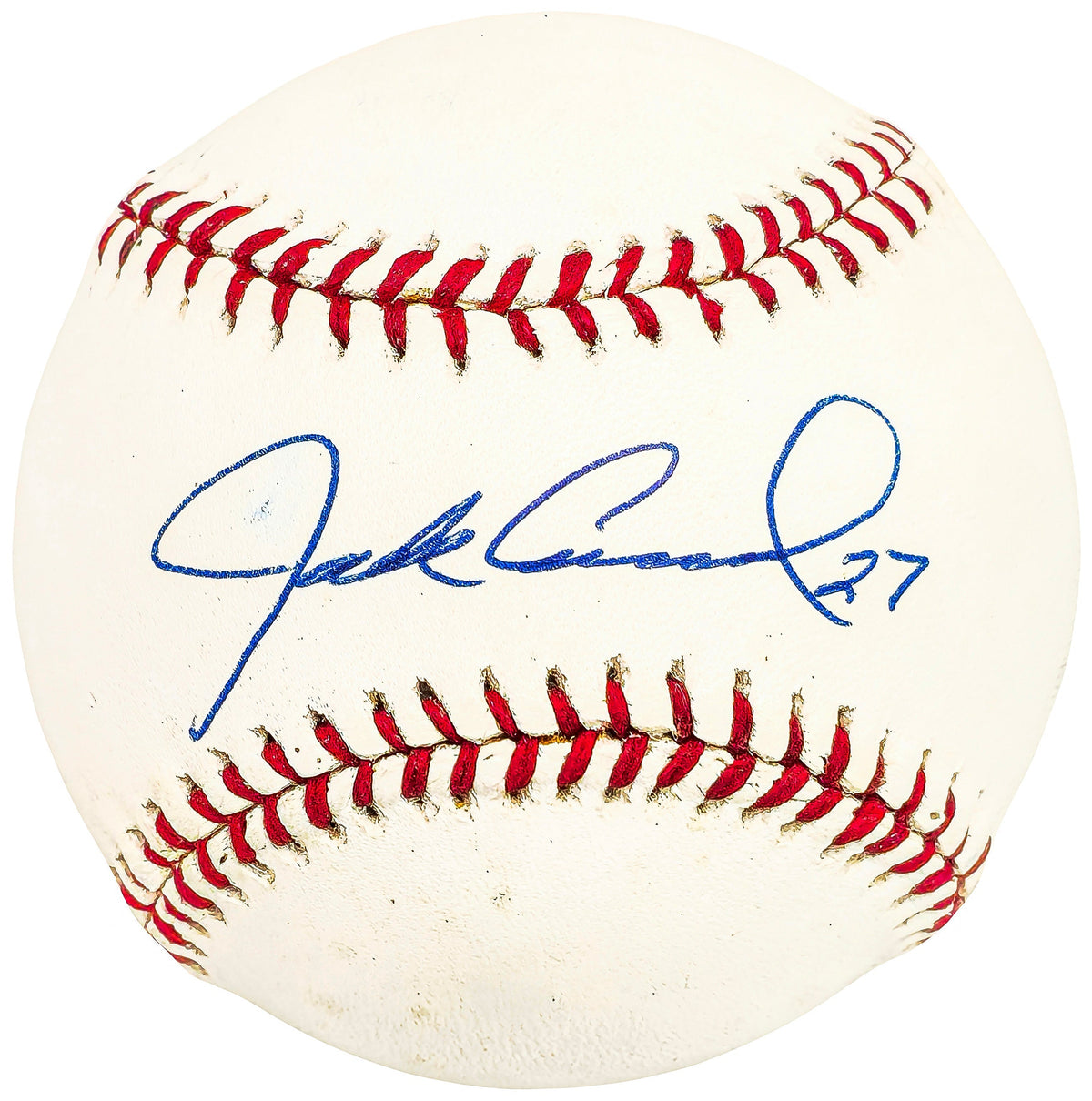 Jack Cusick Autographed Official MLB Baseball Chicago Cubs, Atlanta Braves Beckett BAS QR #BH039041
