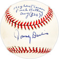 Tommy Davis Autographed Official NL Baseball Los Angeles Dodgers "Highest Career Pinch Hitting Avg. 320"