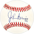 John Johnny Briggs Autographed Official NL Baseball Philadelphia Phillies