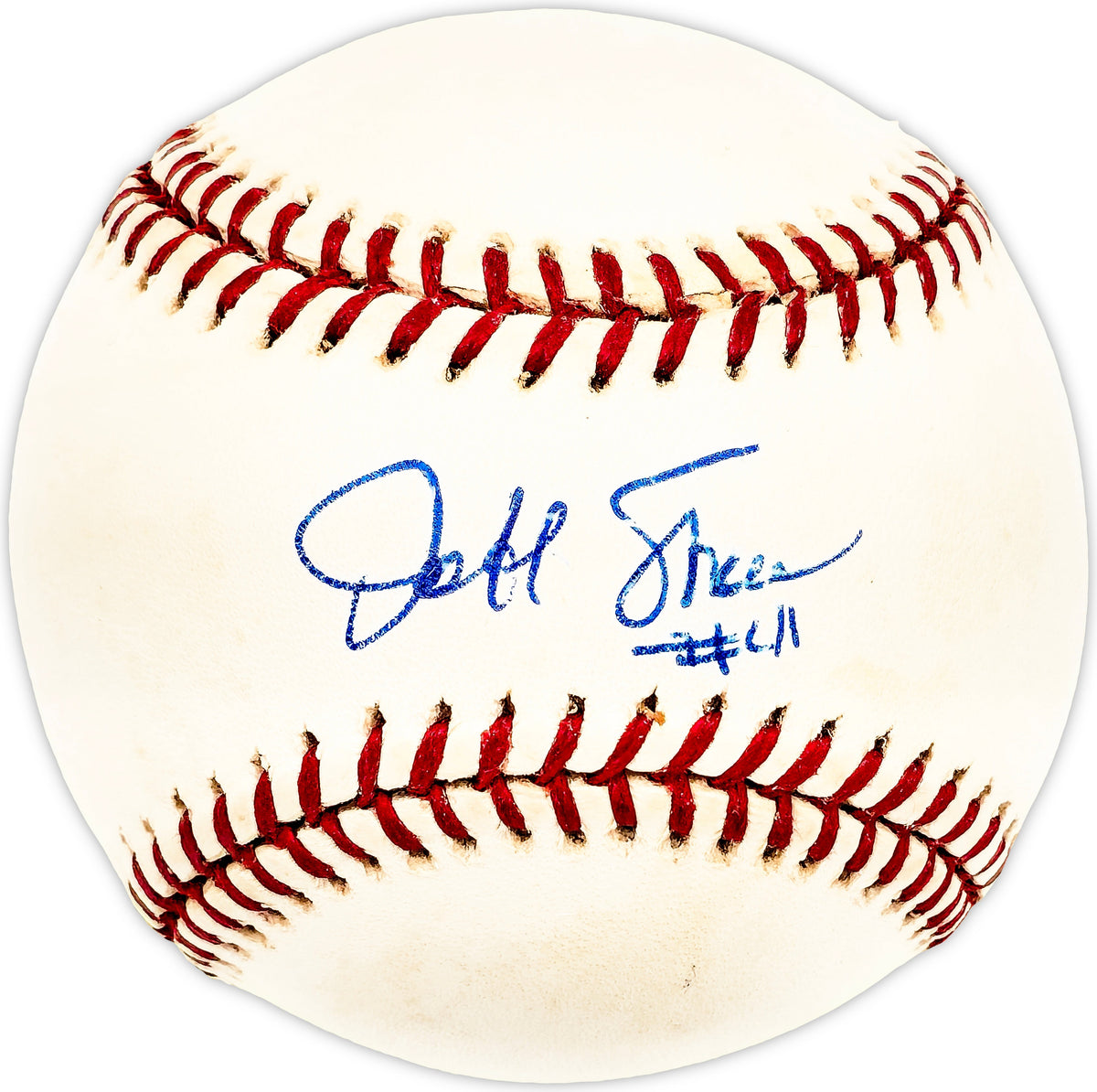 Jeff Shaw Autographed Official MLB Baseball Los Angeles Dodgers, Cincinnati Reds