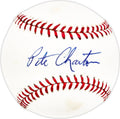 Pete Charton Autographed Official MLB Baseball Boston Red Sox