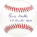 Bruce Miller Autographed Official MLB Baseball San Francisco Giants "SF Giants 73-76"
