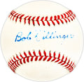 Bob Dillinger Autographed Official NL Baseball St. Louis Browns
