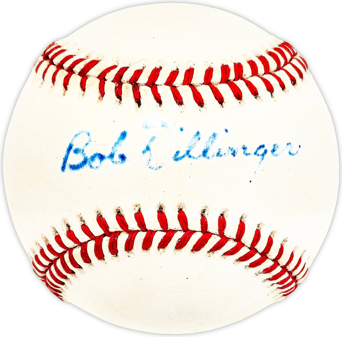 Bob Dillinger Autographed Official NL Baseball St. Louis Browns