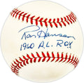 Ron Hansen Autographed Official AL Baseball Baltimore Orioles "1960 AL ROY"
