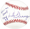 Juan Berenguer Autographed Official MLB Baseball Detroit Tigers, Minnesota Twins "Two time Champ 1984 & 87"