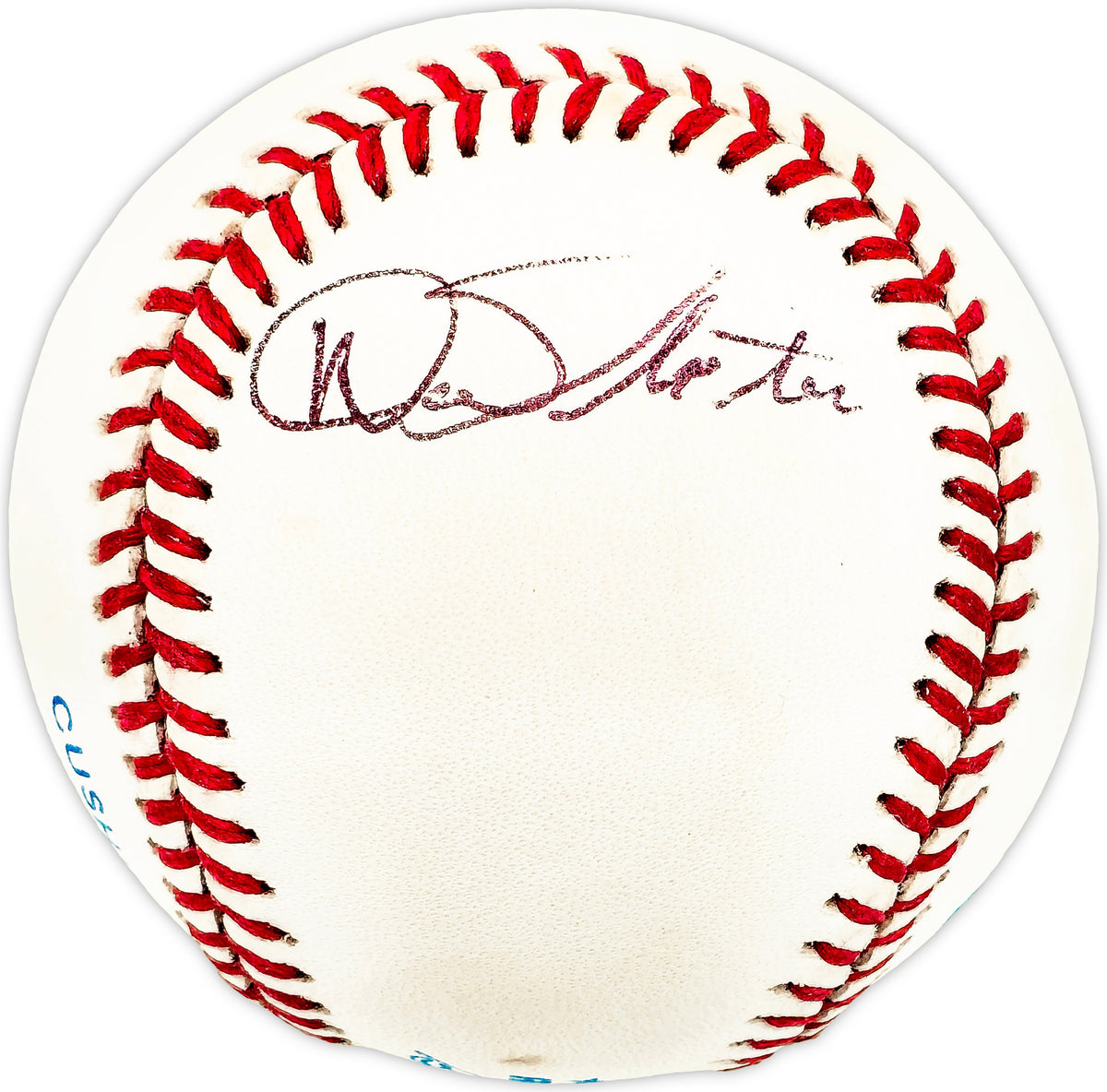 Dan Pfister Autographed Official AL Baseball KC A's