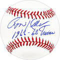 Ron Keller Autographed Official MLB Baseball Minnesota Twins "1966-68"