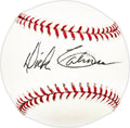 Dick Calmus Autographed Official MLB Baseball Los Angeles Dodgers, Chicago Cubs