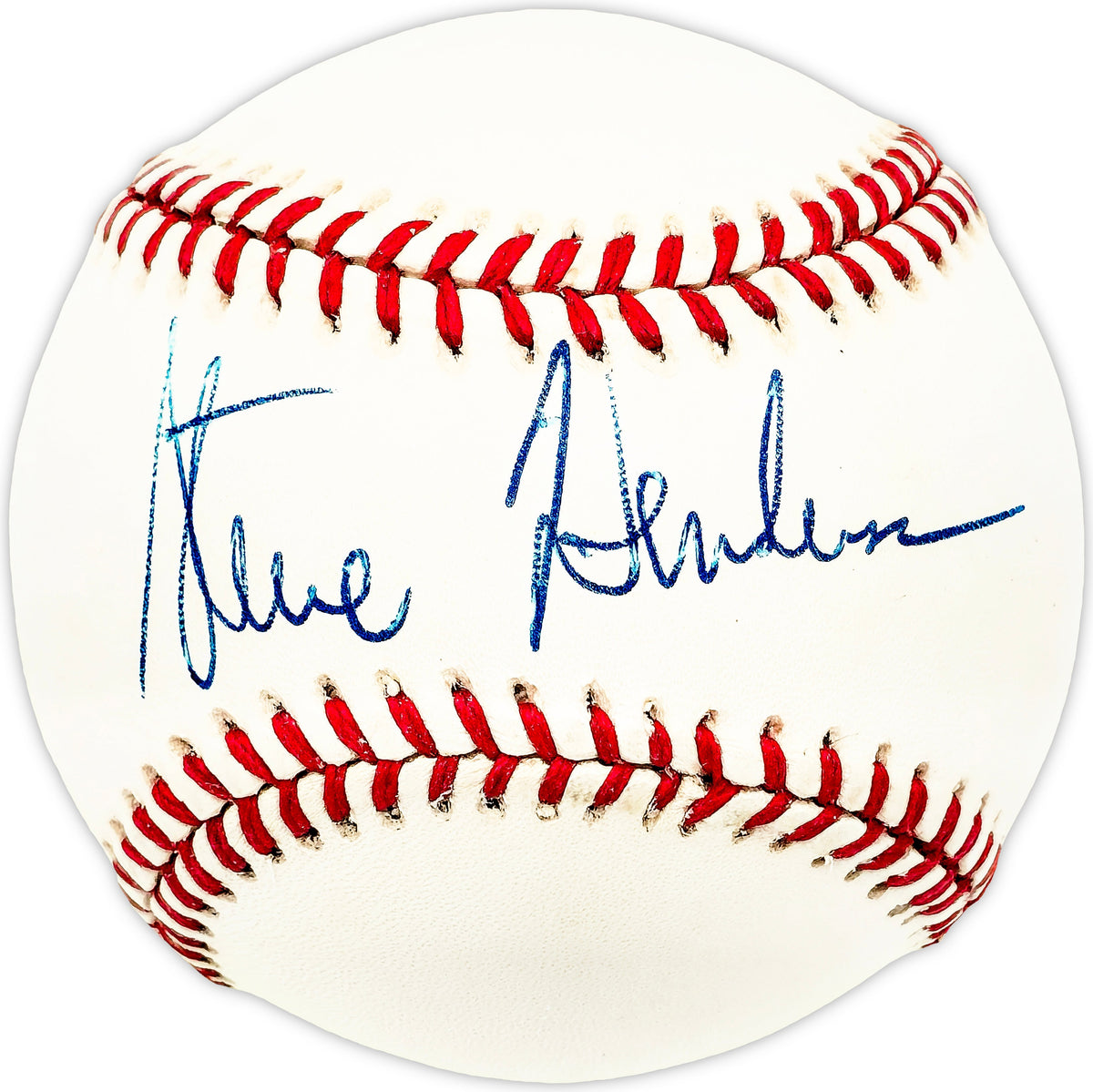 Steve Henderson Autographed Official AL Baseball New York Mets, Oakland A's