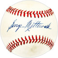 George Mitterwald Autographed Official AL Baseball Minnesota Twins, Chicago Cubs