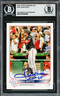 Juan Soto Autographed 2022 Topps Opening Day Card #150 New York Yankees Beckett BAS #16704895
