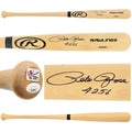 Pete Rose Autographed Blonde Rawlings Pro Baseball Bat Cincinnati Reds "4256" JSA