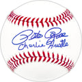Pete Rose Autographed Official MLB Baseball Cincinnati Reds "Charlie Hustle" PR Holo