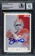 Joe Montana Autographed 1991 Score Card #620 San Francisco 49ers Auto Grade Gem Mint 10 Beckett BAS