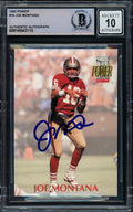 Joe Montana Autographed 1992 Pro Set Power Card #16 San Francisco 49ers Auto Grade Gem Mint 10 Beckett BAS