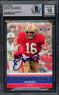 Joe Montana Autographed 2011 Topps Super Bowl Legends Card #SBL-XIX San Francisco 49ers Auto Grade Gem Mint 10 Beckett BAS
