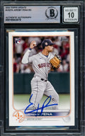 Jeremy Pena Autographed 2022 Topps Update Rookie Card #US276 Houston Astros Auto Grade Gem Mint 10 Beckett BAS