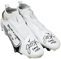 Justin Herbert Autographed Pair Of Game Used White & Black Nike Vapor 360 Pro Cleats Los Angeles Chargers "Game Used, Broncos 16 vs Chargers 19, 10/17/22, 238 Yds" Beckett BAS Witness #W453550 & #W453551