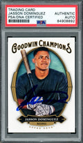 Jasson Dominguez Autographed 2020 Upper Deck Goodwin Champions Rookie Card #45 New York Yankees PSA/DNA #84908892