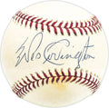 Wes Covington Autographed Official MLB Baseball Milwaukee Braves Beckett BAS QR #BM25898