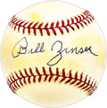 Bill Zinser Autographed Official AL Baseball Washington Senators Beckett BAS QR #BM17795