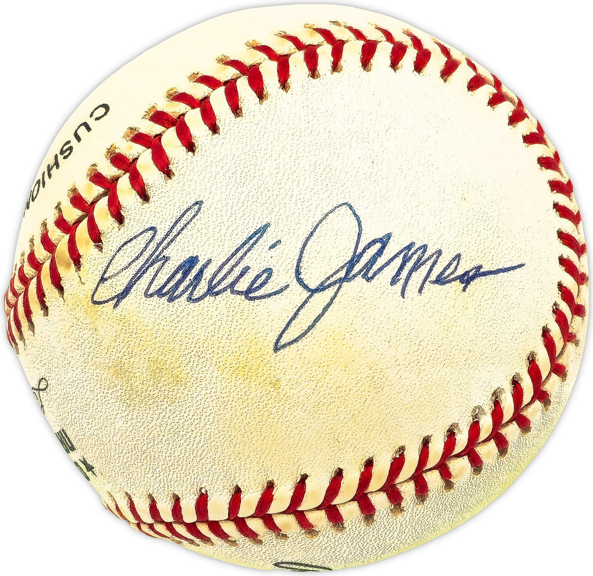 Charlie James Autographed Official NL Baseball St. Louis Cardinals, Cincinnati Reds