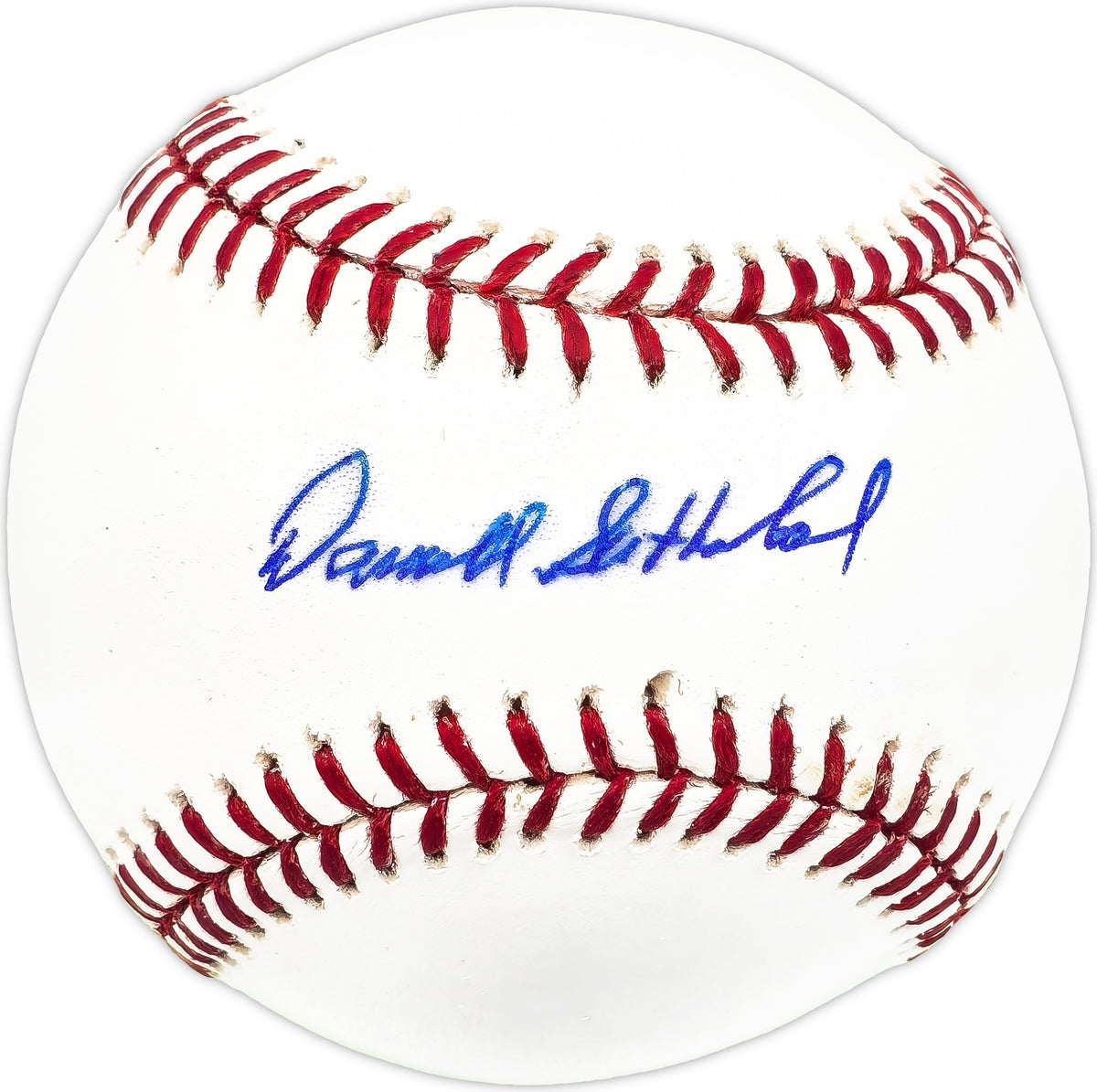 Darrell Sutherland Autographed Official MLB Baseball New York Mets, Cleveland Indians