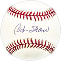 Bob Shaw Autographed Official MLB Baseball Atlanta Braves, Detroit Tigers