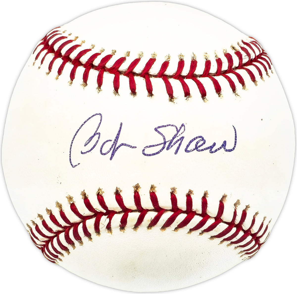 Bob Shaw Autographed Official MLB Baseball Atlanta Braves, Detroit Tigers