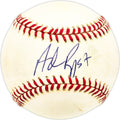Adam Riggs Autographed Official NL Baseball Los Angeles Dodgers