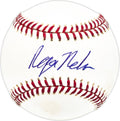 Roger Nelson Autographed Official MLB Baseball Cincinnati Reds, Baltimore Orioles
