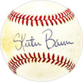 Skeeter Barnes Autographed Official NL Baseball Cincinnati Reds, Detroit Tigers