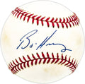 Bryan Harvey Autographed Official NL Baseball Miami Marlins, Los Angeles Angels