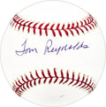 Tom Reynolds Autographed Official MLB Baseball Oakland A's, Los Angeles Angels