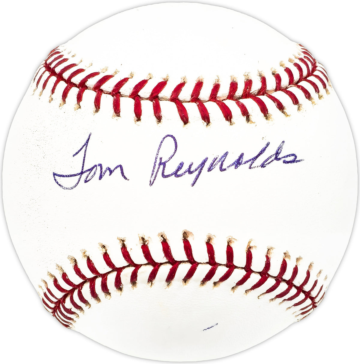 Tom Reynolds Autographed Official MLB Baseball Oakland A's, Los Angeles Angels