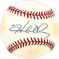Herbert Perry Autographed Official AL Baseball Cleveland Indians