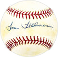 Tom Tellman Autographed Official MLB Baseball Milwaukee Brewers