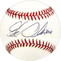 Ed Olwine Autographed Official NL Baseball Atlanta Braves