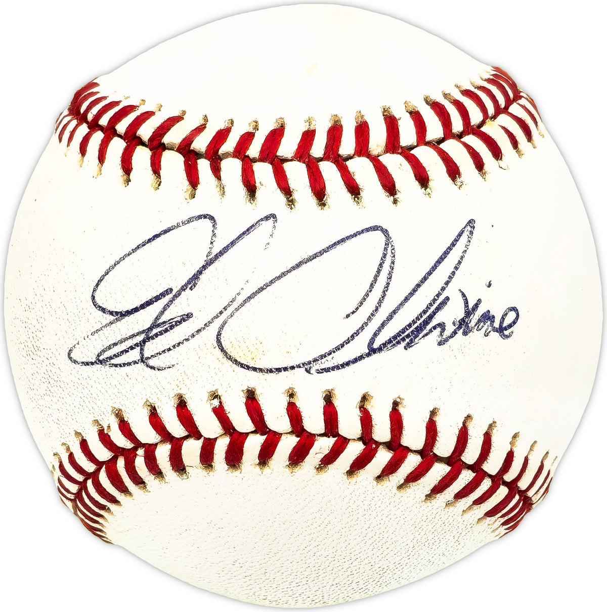 Ed Olwine Autographed Official NL Baseball Atlanta Braves