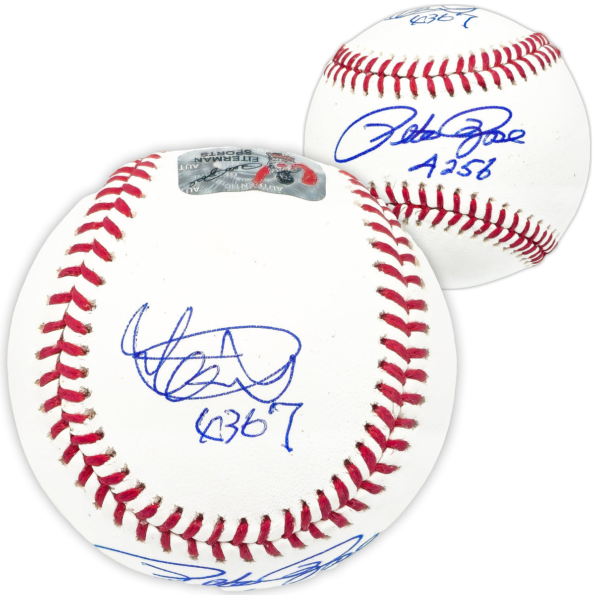 Ichiro Suzuki & Pete Rose Autographed Official MLB Baseball "4367 & 4256" PR & IS Holo