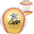 Alex Bregman Autographed Official 2022 Gold World Series Gold MLB Baseball Houston Astros Beckett BAS Witness Stock #215394