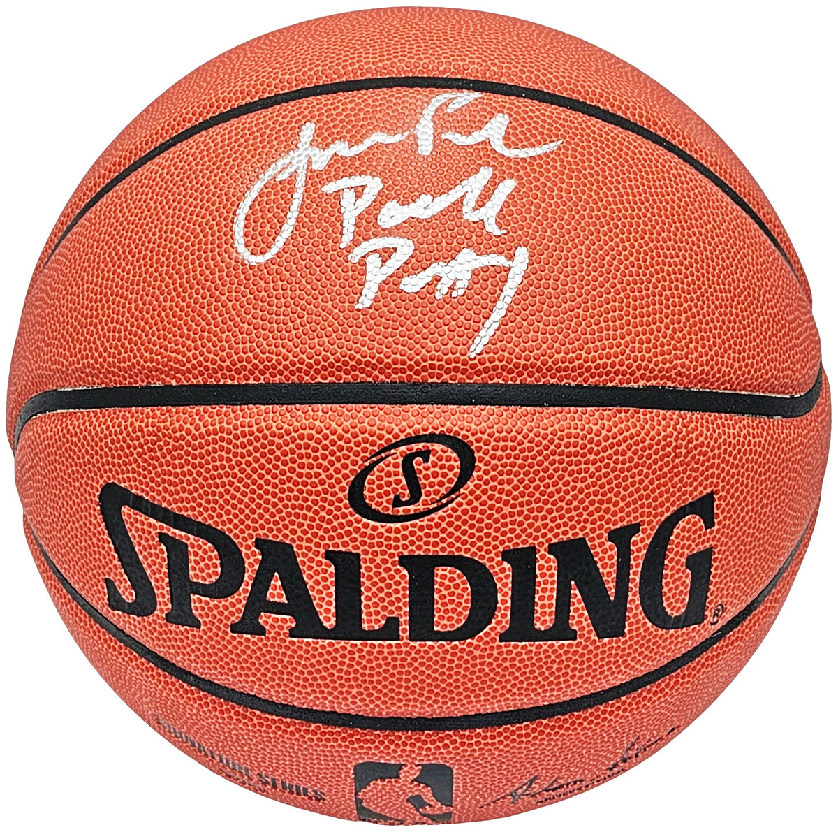 Jordan Poole Autographed Official Spalding Signature Series Basketball Golden State Warriors "Poole Party" Beckett BAS Witness Stock #215538