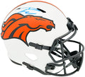 Russell Wilson Autographed Denver Broncos Lunar Eclipse White Full Size Replica Speed Helmet Fanatics Holo