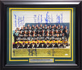 1966 Super Bowl I Champion Green Bay Packers Team Autographed Framed 16x20 Photo With 20 Signatures Including Bart Starr JSA #YY02722