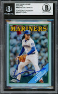 Luis Castillo Autographed 2023 Topps Chrome 35th Anniversary Card #88BC-13 Seattle Mariners Beckett BAS